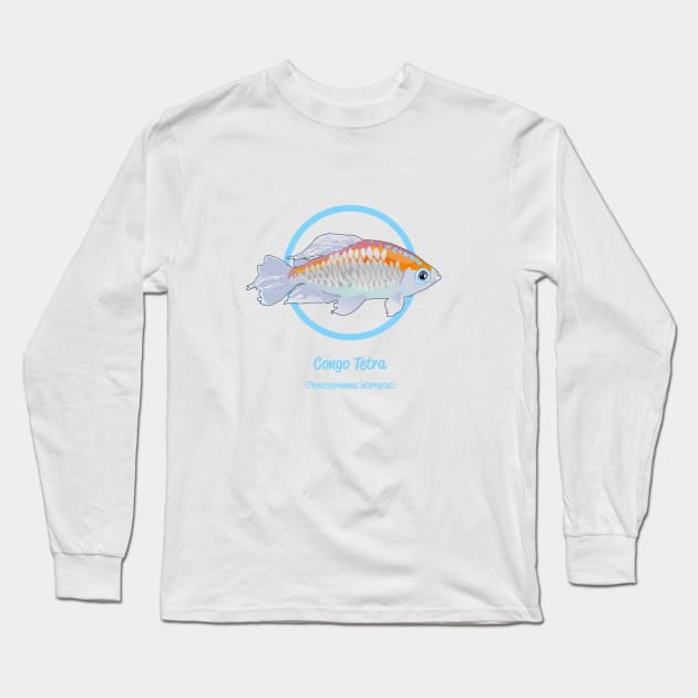Congo Tetra Long Sleeve T-Shirt by Reefhorse